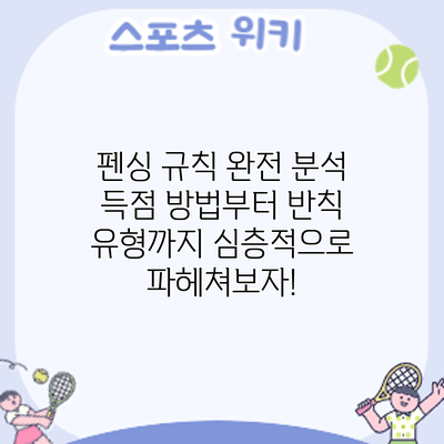 펜싱 규칙 완전 분석: 득점 방법부터 반칙 유형까지 심층적으로 파헤쳐보자!