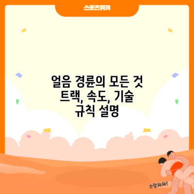 얼음 경륜의 모든 것: 트랙, 속도, 기술 규칙 설명