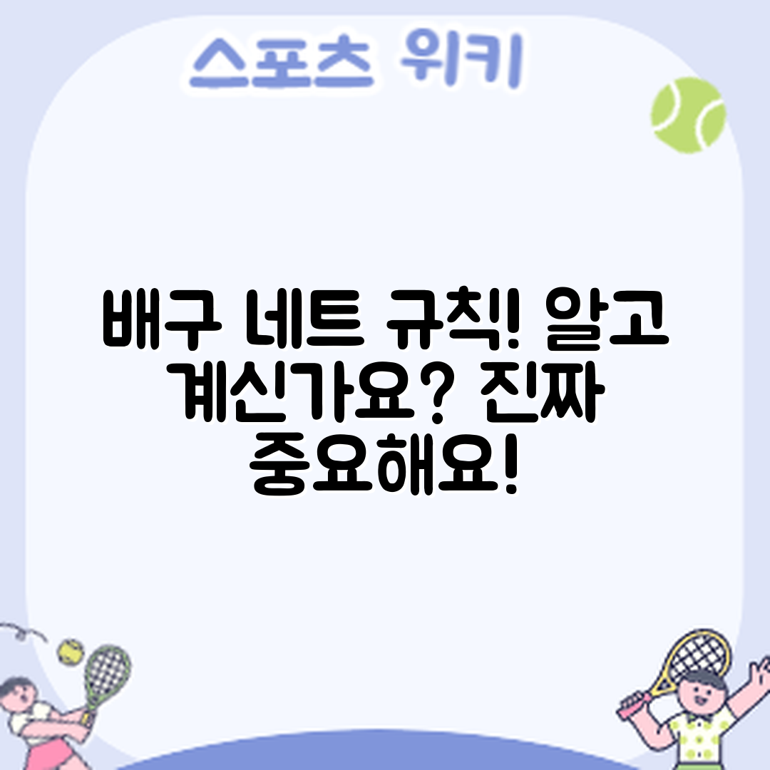 배구 경기 네트 접촉 규칙, 알고 계셨나요?